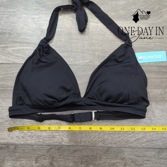 Yonique Halter Molded Cup Bikini Top Size S - Picture 3 of 4